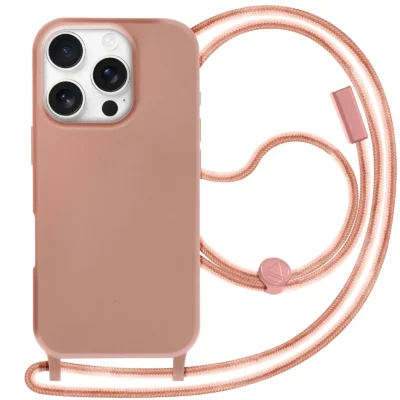 Funda con Cordón para iPhone 16 Pro Max - Rosa