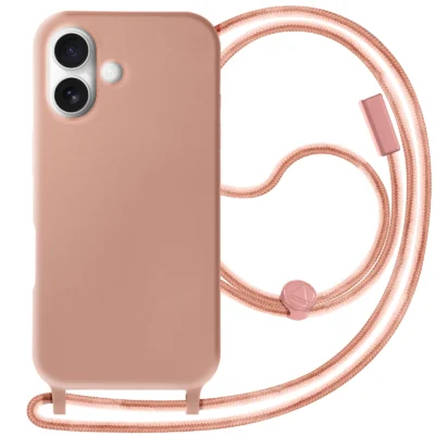 Funda con Cordón para iPhone 16 Plus - Rosa