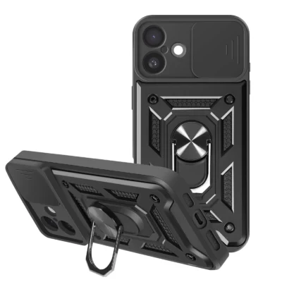 Funda Antigolpe Militar para Apple iPhone 16 Plus - Negro