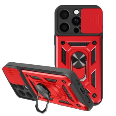 Funda Antigolpe Militar para Apple iPhone 16 Pro - Rojo
