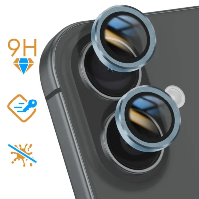 Vidrio cámara para Apple iPhone 16 Plus - Azul