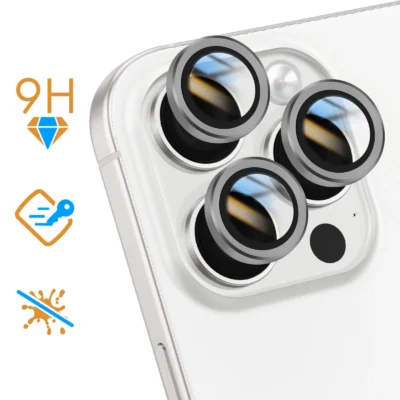 Vidrio cámara para Apple iPhone 16 Pro - Gris oscuro