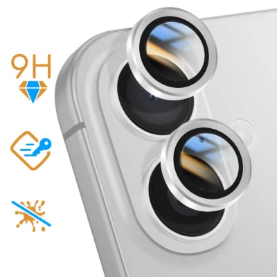 Vidrio cámara para Apple iPhone 16 Plus - Plata