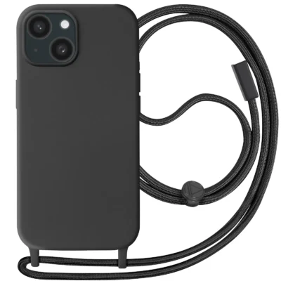 Funda con Cordón para iPhone 15 - Negro