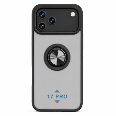 Funda con Anillo Integrado para Apple iPhone 17 PRO - Negro