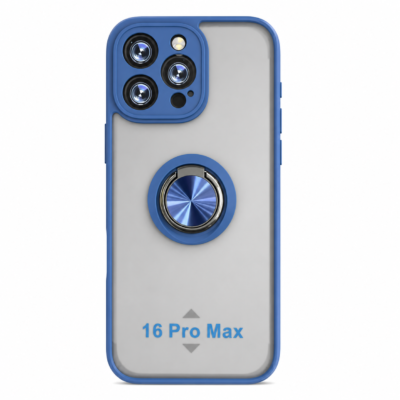 Funda con Anillo Integrado para Apple iPhone 16 PRO - Azul