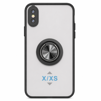 Funda con Anillo Integrado para Apple iPhone XS - Negro