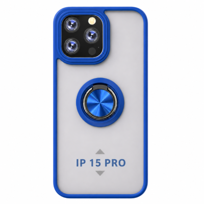 Funda con Anillo Integrado para Apple iPhone 15 PRO - Azul