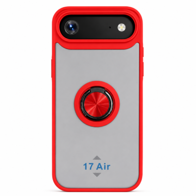 Funda con Anillo Integrado para Apple iPhone 17 AIR - Rojo