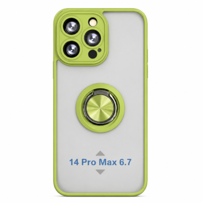 Funda con Anillo Integrado para Apple iPhone 14 PRO MAX - Verde