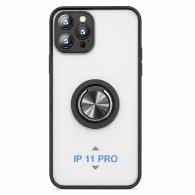 Funda con Anillo Integrado para Apple iPhone 11 PRO - Negro