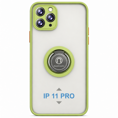 Funda con Anillo Integrado para Apple iPhone 11 PRO - Verde