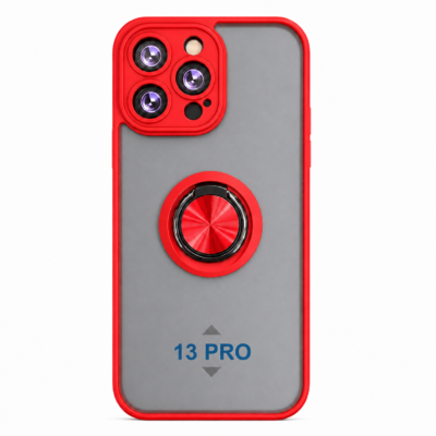 Funda con Anillo Integrado para Apple iPhone 13 PRO - Rojo