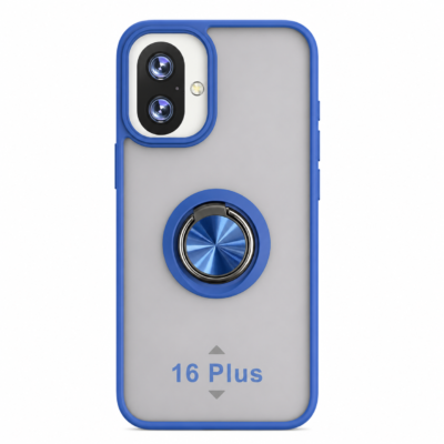 Funda con Anillo Integrado para Apple iPhone 16 PLUS - Azul