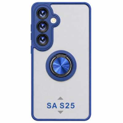 Funda con Anillo Integrado para Samsung S25 - Azul