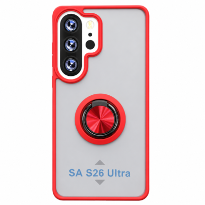 Funda con Anillo Integrado para Samsung S26 ULTRA - Rojo