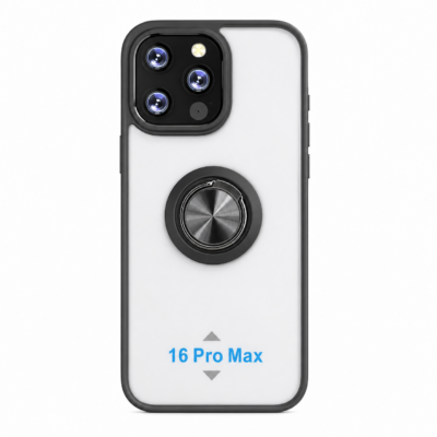 Funda con Anillo Integrado para Apple iPhone 16 PRO MAX - Negro