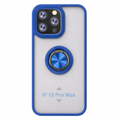 Funda con Anillo Integrado para Apple iPhone 15 PRO MAX - Azul