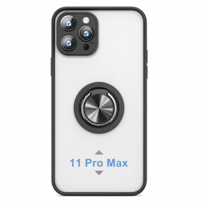 Funda con Anillo Integrado para Apple iPhone 11 PRO MAX - Negro