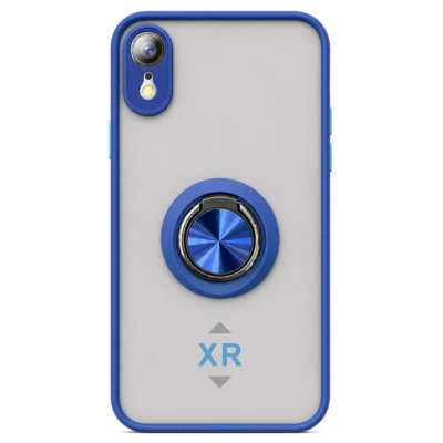Funda con Anillo Integrado para Apple iPhone XR - Azul