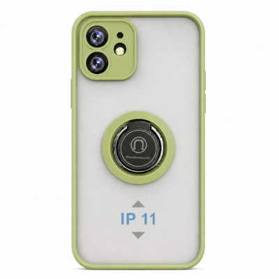 Funda con Anillo Integrado para Apple iPhone 11 - Verde
