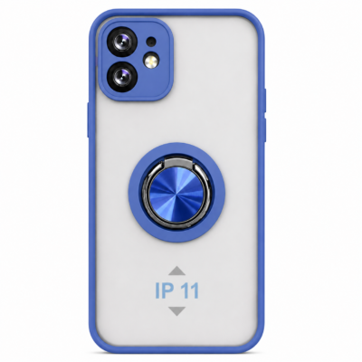 Funda con Anillo Integrado para Apple iPhone 11 - Azul