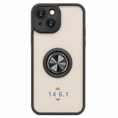 Funda con Anillo Integrado para Apple iPhone 14 - Negro