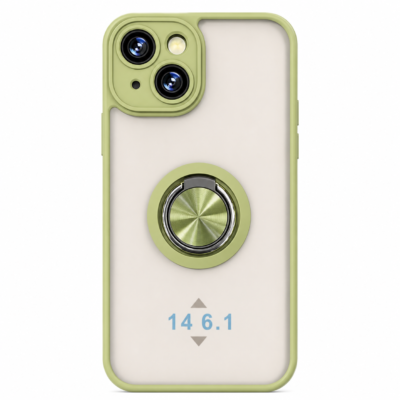 Funda con Anillo Integrado para Apple iPhone 14 - Verde