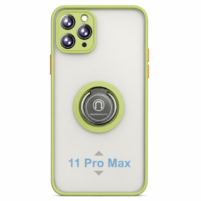 Funda con Anillo Integrado para Apple iPhone 11 PRO MAX - Verde