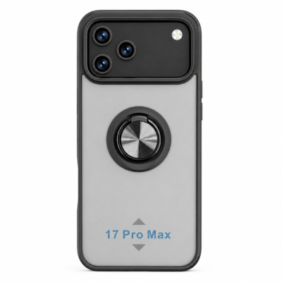 Funda con Anillo Integrado para Apple iPhone 17 PRO MAX - Negro