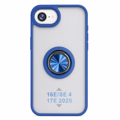 Funda con Anillo Integrado para Apple iPhone 16 E - Azul