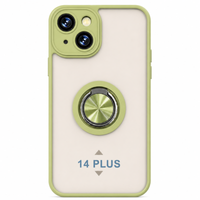 Funda con Anillo Integrado para Apple iPhone 14 PLUS - Verde