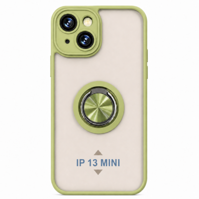 Funda con Anillo Integrado para Apple iPhone 13 MINI - Verde