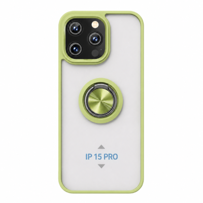 Funda con Anillo Integrado para Apple iPhone 15 PRO - Verde
