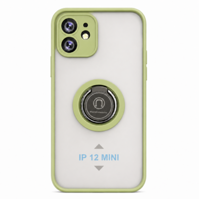 Funda con Anillo Integrado para Apple iPhone 12 MINI - Verde