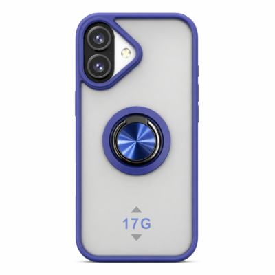 Funda con Anillo Integrado para Apple iPhone 17 - Azul