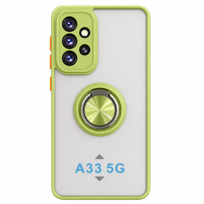 Funda con Anillo Integrado para Samsung A33 - Verde