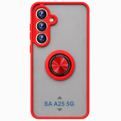 Funda con Anillo Integrado para Samsung A24 - Rojo