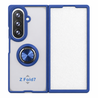 Funda con Anillo Integrado para Samsung Z FOLD 7 - Azul