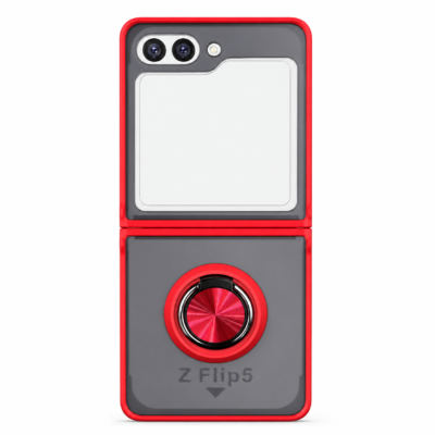 Funda con Anillo Integrado para Samsung Z FLIP 5 - Rojo