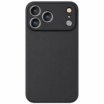 Funda de Silicona con Protección de Cámara – Antigolpes y Tacto Suave para IPHONE 17 PRO MAX - Negro