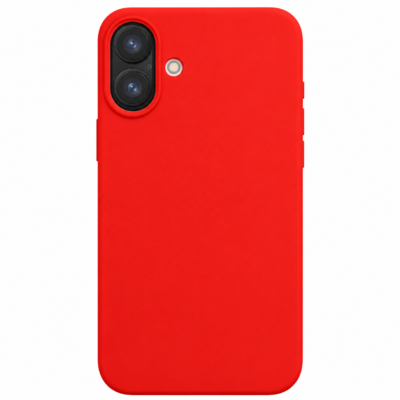 Funda de Silicona con Protección de Cámara – Antigolpes y Tacto Suave para IPHONE 16 Plus - Rojo