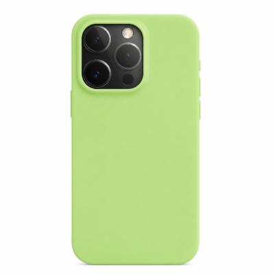 Funda de Silicona con Protección de Cámara – Antigolpes y Tacto Suave para IPHONE 15 Pro - Verde