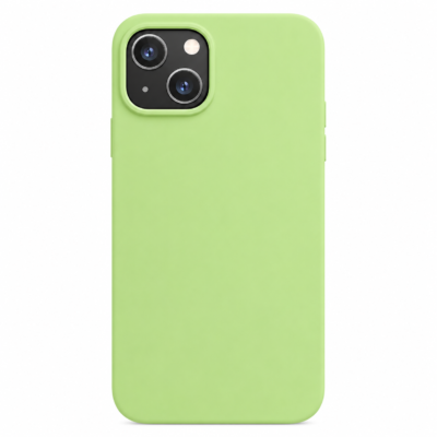 Funda de Silicona con Protección de Cámara – Antigolpes y Tacto Suave para IPHONE 15 - Verde