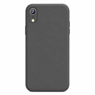 Funda de Silicona con Protección de Cámara – Antigolpes y Tacto Suave para IPHONE XR - Negro