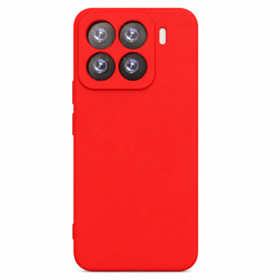 Funda de Silicona con Protección de Cámara – Antigolpes y Tacto Suave para Xiaomi Mi 15 Pro - Rojo