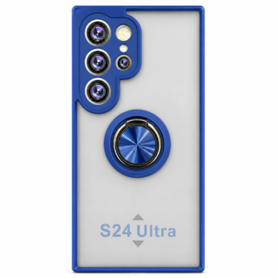 Funda con Anillo Integrado para Samsung S24 ULTRA - Azul