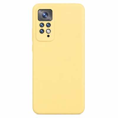 Funda de Silicona con Protección de Cámara – Antigolpes y Tacto Suave para Xiaomi Redmi Note 11 Pro - Amarillo