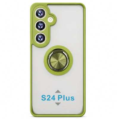 Funda con Anillo Integrado para Samsung S 24 PLUS - Verde