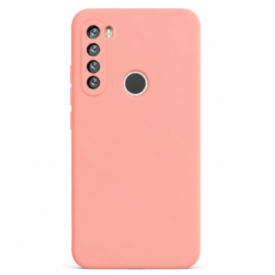 Funda de Silicona con Protección de Cámara – Antigolpes y Tacto Suave para Xiaomi Redmi Note 8 - Rosa